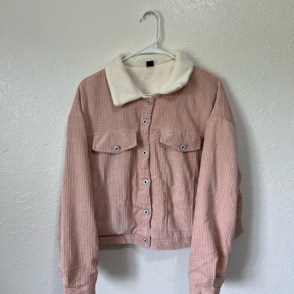 SHEIN corduroy fleece lined jacket - Picture 4 of 6